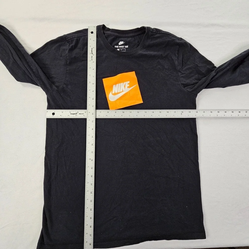 Nike Logo Black Short Sleeve Athletic Cut T-Shirt Men's L